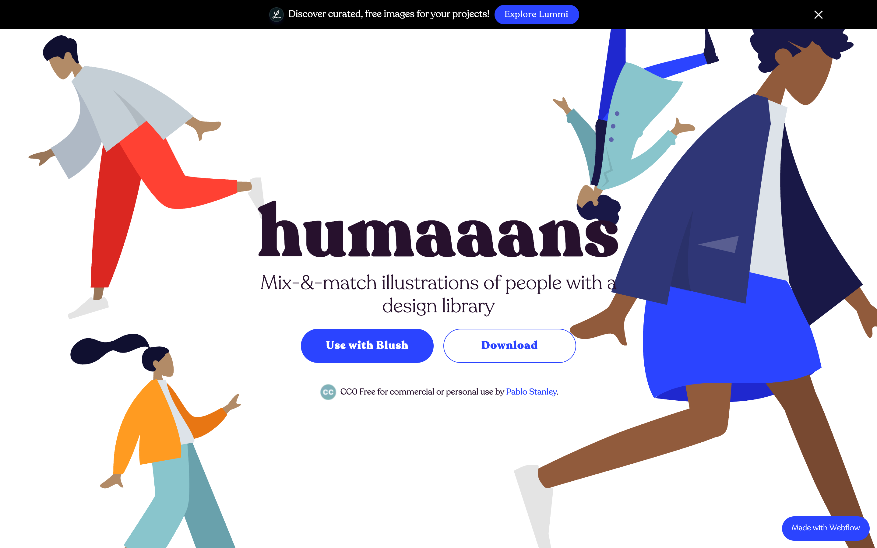Humaaans mix-and-match people illustration library